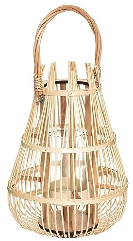 Atmosphera - Lanterne Panier - rotin H38 cm