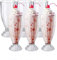 Cedilis 6 Pack 12oz/350ml Milkshake Glass with 6 Long Metal Spoons, Fountain Classic Glass for Ice Cream, Old Fashioned Soda Glasses, Clear