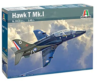 Italeri 2813 1:48 B.Ae. Hawk T. Mk.I-modelltillverkning, byggsats, stående modelltillverkning, pyssel, hobby, limning, plastbyggsats, detaljrikt, flerfärgad