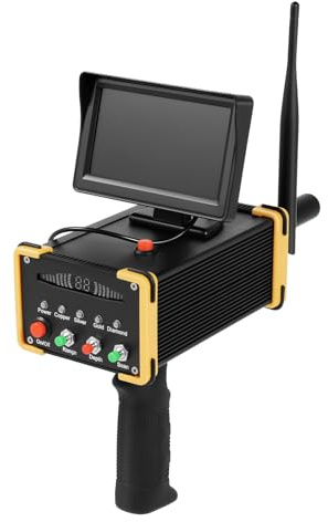 TESUGN Detector de metales, juego de detector de metales portátil con indicador LED, detector de metales de alta precisión, detector de metales profesional, escáner de diamante para oro, plata, cobre