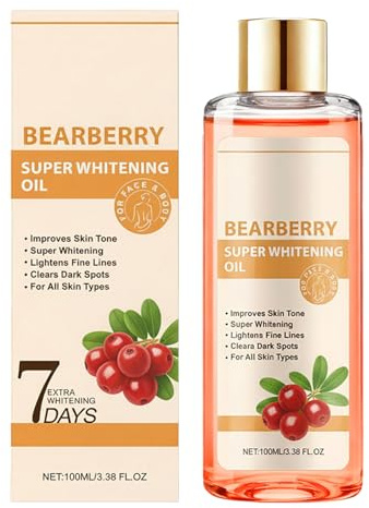 Huile De Busserole Eclaircissante, Huile Visage Et Corps, Huilé Eclaircissante Peau Noire, Soin éclaircissant Anti-Taches, Unifie Le Teint & Illumine La Peau, Hydratation & éclat Naturel (1)