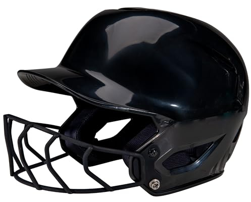Champro HXE Fastpitch Softball Uncoated Batting Helmet, Large, Black