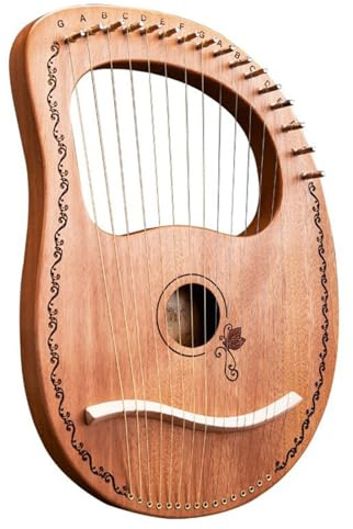 Instrumento de arpa lira, arpa lira 16 cuerdas, arpa Lyra de 16 cuerdas de