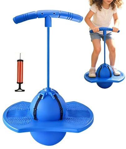 Genérico Pelota Saltarina para Niños - con Asa Antideslizante y Silenciosa - Pelota Rebotadora con Asa,para Regalos de Niños Niñas, Actividades en Parque Escolar, Juegos en Zona de Juego, Deportes,
