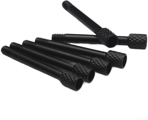 Lot de 6 écrous de verrouillage creux pour système de trémolo Floyd - Noir