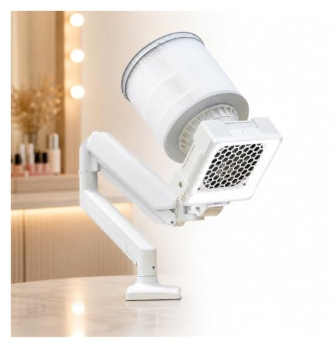 Snygg nageldammsamlare 36W+5W stationär dammsugare | Perfekt for professionella nageltekniker som söker både dammutsug och belysning.
