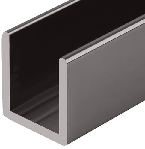 CRL SDCD12PN Polished Nickel 1/2 Fixed Panel Shower Door Deep U-Channel - 95