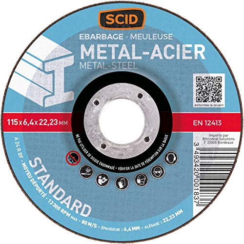 Disques à ébarber SCID - Matériaux - Diamètre 115 mm