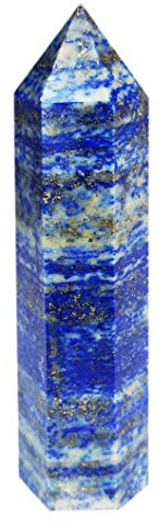 Lapis Lazuli helande kristallsten stav spets fasetterade prisma barer för Reiki chakra-meditation kristallterapi deco