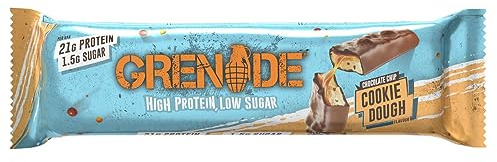 Grenade High Protein Bar, Chocolate Chip Cookie Dough, 60g