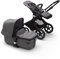 Bugaboo Fox 2, Ultimativer 2-in-1 Kinderwagen: Leichter Komfort-Buggy für jedes Terrain, 0-4 Jahre, schwarzes Fahrgestell & grau-meliertes Sonnendach