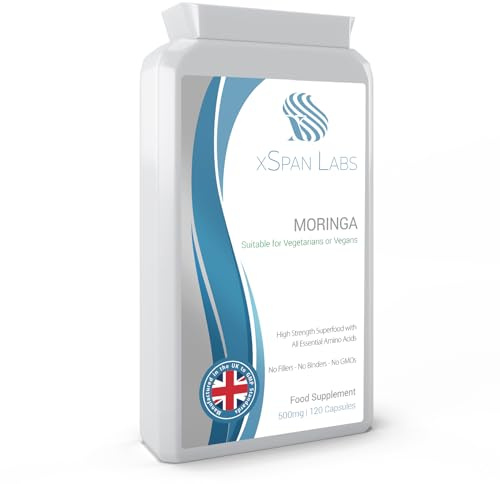 Moringa 500mg 120 Capsules - 100% High Strength Superfood