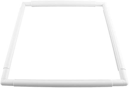 Stickrahmen Eckig, Stickcliprahmen, Quadratische Stickrahmen, Frame Clip on Q Snap Cross Stitch Frame, Kunststoff Nährahmen Zum Sticken, Handquilten, Nadelspitze, Seidenmalerei, 43.1x43.1cm