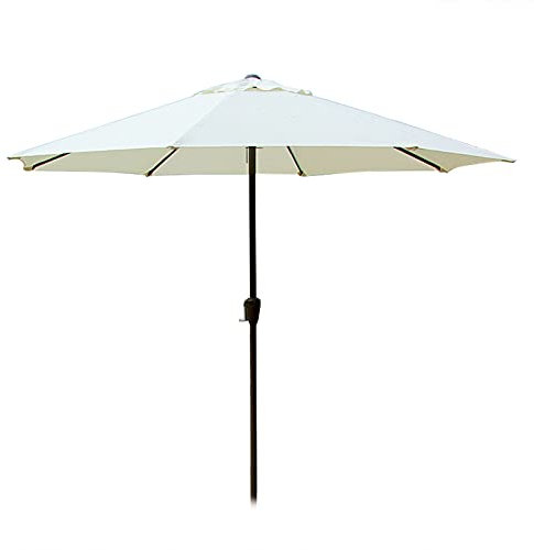 QLLL Ombrellone da Giardino per Esterni, Ombrellone Rotondo con Manovella, Protezione UV UPF 50+, Ombrellone da Giardino Antipioggia, per Ristorante con Balcone in Piscina - 2,7 M/3 M