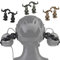 WLXW Taktischer Helm Ops Core ARC & Team Wendym-LOK Schienenadapter, Aufhängung Kopfhörerhalterung Zubehör Headset Ohrenschützer Unterstützung Für Pickup Earmor Ptt Helm Aux Protection,Schwarz
