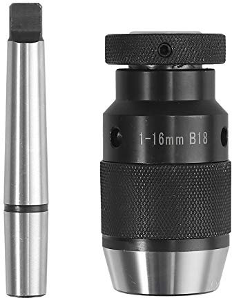 Bohaner MT2-B18 Self Tighten Keyless Drill Chuck Arbor for Lathe, Self Tighten Keyless Machine Accurate Drill Chuck Kit