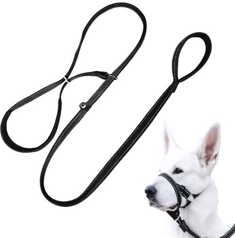 QESSUVNC Dog Lead Figure of 8 Dog Lead Rope Dog Lead Dog Running Lead Dog Leash with Strong Dog Lead Dog Leash for Large Dogs Strong Dog Leads for Large Dogs Slip Leads for Medium Dogs