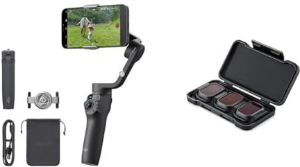 Estabilizador para teléfono Inteligente DJI OSMO Mobile 6 y Juego de filtros ND Mini 3 Pro (ND16/64/256)