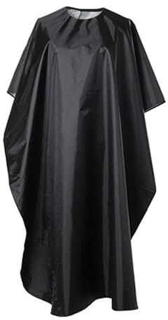 Thoquene Haarschnitt Frisierumhang Erwachsene, Schwarz Wasserdichtes Umhang Friseur, Friseurumhang