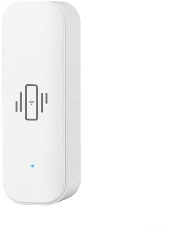 Capteur de vibration WiFi, mini détecteur de bris de verre sans fil pour alarme et domotique intelligente, pour Tuya pour capteur de vibration WiFi intelligent, pour télécommande Smart Life App (1