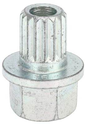 VekAuto Écrou De Verrouillage De Roue Compatible Pour Bmw, En Acier Allié Galvanisé Durable 32/16Pt De Couleur Argent, Vis Antivol Avec Clé De Démontage