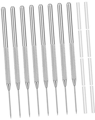 SMASOLO 8 Piezas Herramienta De Aguja De Arcilla Rasador De Escultura De Arcilla De Cerámica Raspador De Cerámica Herramientas Para Esculpir Cerámica Cuchillo De Cerámica Aluminio Plata
