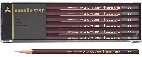 Mitsubishi Pencil Pencil Unister 3B 1 dozen US 3B Japan