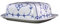 Eschenbach Porzellan Group Tallin Indischblau Butterdose 250 g, Porzellan, Indigoblau, 1 x 1 x 1 cm