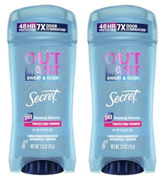 Outlast Xtend Clear Gel Protecteur Poudre de Protection Anti-transpirant et Déodorant pour Femme 6 Oz Lot de 2