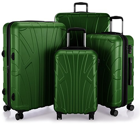 Suitline - Maleta rígida giratoria, Equipaje de Mano, Trolley, 4 rudeas, ABS extremista Ligero, (S, M, L, XL)