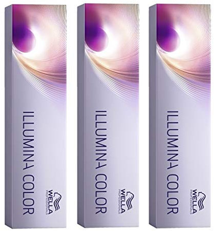 Wella Professionals Illumina Color 10/1 - Rubio claro ceniza (3 unidades, 60 ml)