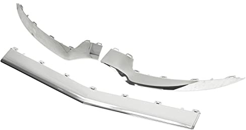 Finiture Inferiori del Paraurti Anteriore, 3 Pezzi di Sostituzione Rivestimento Inferiore Anteriore Cromato Lucido per Classe E C207 Coupe AMG Line Facelift