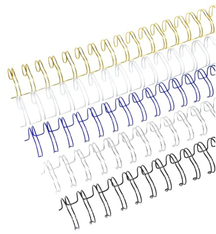 RAYSON WireBind bindningsryggar, 23 slingor, 70 blad, 2:1 vinkel, 11,1 mm, A4, flerfärgad, 100-pack