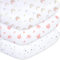 Plushii 3er-Pack Spannbettlaken Spannbetttücher 60x120 cm für Baby- und Kinderbetten – Atmungsaktive Mikrofaser-Babybettlaken, Oeko-TEX zertifizierte Kinderbett-Matratzenlaken, Regenbogen