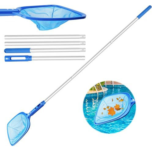 Pool Kescher, Kescher Pool Reinigung Schwimmbad Laubkescher Netz Pool Reinigungsset, Pool Netz Kescher Für Teich, Aquarium,Schwimmbad, Wanne, Brunnen (Tiefes Netz)