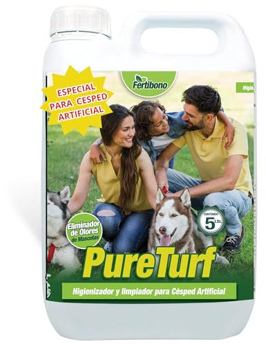 Limpiador Césped Artificial Fertibono PureTurf 5L – Higienizador Aroma Pino para Exterior e Interior | Neutraliza Olores de Mascotas y Mantiene Tu Jardín Siempre Fresco