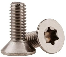 50pcs/batch Pure titanium countersunk head plum screws Titanium alloy oval hexagon screws M1.6/M2/M2.5M3/M4/M5(T20,M4x12)