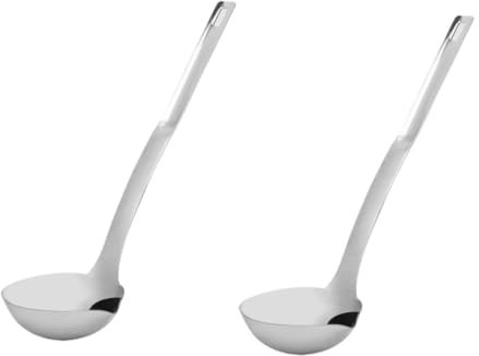 Séparateur d'huile en acier inoxydable louche, 2pcs sauce alimentaire séparateur de graisse séparateur cuillère à graisse spémat séparater le filtre à huile de pot chaude pour la