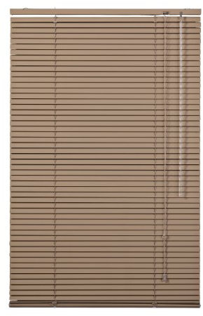 Lichtblick Aluminium Jalousie, Alu-Jalousie mit Klemmträgern und Wandmontageclips für Fenster und Türen Braun,90 cm x 220 cm (B x L)