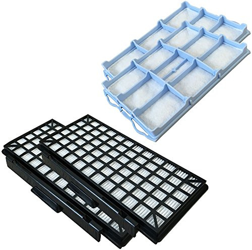 PakTrade Set - 2X HEPA Filter + 2X Motorfilter geeignet Für Siemens VSZ7330 Z7.0 Family