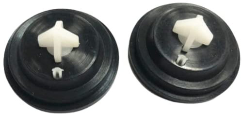 2 x Inlet Float Valve Diaphragm Washer - Spare Rubber Ball Valve WASHERS - Replacement Diaphragm Washer - FITS for All SIAMP Inlet VALVES Black