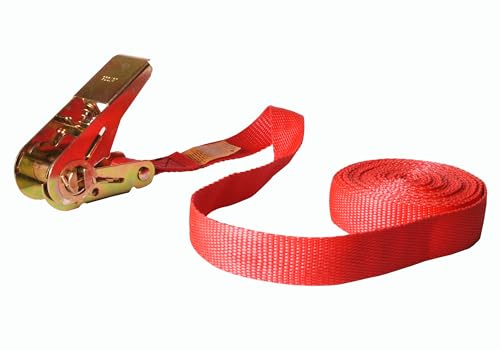 Chapuis - Sangle Polypropylène avec Tendeur à Cliquet - Tension Maximale d'Utilisation 80 kg - Largeur 25 mm - Longueur 5 m - Arrimage - Coloris Assortis