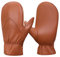 MGGMOKAY Fäustlinge Herren, Winter Warme Echtleder Schaffell handschuhe,Tan,XXL