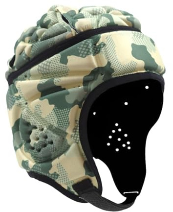 Perfeclan Casco da Rugby Cappello da Portiere Cappello da Portiere Protezione Morbida Copricapo da Rugby Caschetto da Rugby per Sport Flag Football Donna Uomo, Verde