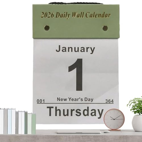 2026 Wall Calendar,Schedule Planner Tear-Off - Whole Year Desk Wall Daily Calendar - for Dormitory Classroom Students Kids Teens Adults Teachers Friends