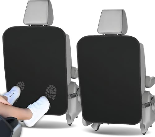 Lot de 2 protections de dossier de voiture pour enfants, protection de dossier de voiture, protection de siège anti-choc, imperméable, pour les voyages et l'utilisation quotidienne