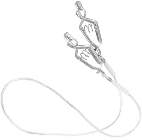 FOMIYES Clip pour Cordon de Masque d'Escrime Pince Métallique Réglable, Connecteur Câble en Aluminium, Équipement Professionnel pour Entraînement et Compétition d'Escrime