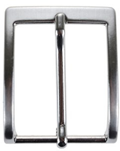 La Bottega del Calzolaio Fibbia per cinture nichel free anallergica 3,5 cm In Metallo Resistente – Sostituzione Fibbia per Cinture in Pelle -Scamosciate-Tessuto-Cuoio – Finitura Opaca/Argentata