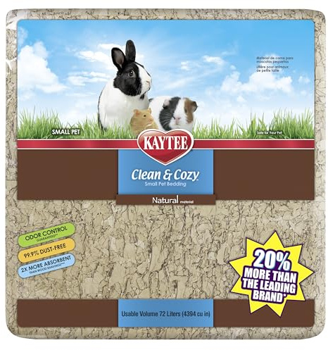 Kaytee Clean & Cozy Natural Paper Bedding, 72 Liter