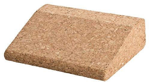 Kurzer Yoga Keil aus Kork – 10 x 9 x 3 cm aus 100 Prozent Naturkork – stabil und rutschfest – ideal für verschiedene Yoga und Pilates Übungen – auch für Hobby/DIY – abgerundete Ecken und Kanten